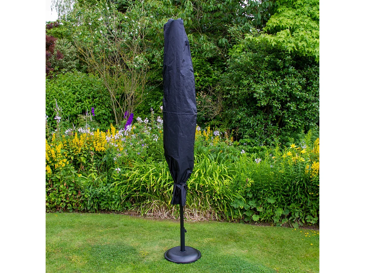 Grey 2.7m LED Tilt Parasol