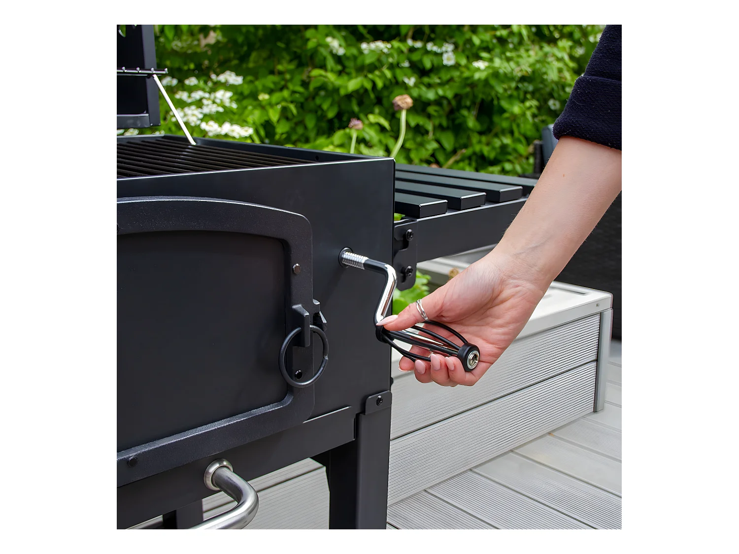 BBQ Grill Rookoven - XL - Zwart