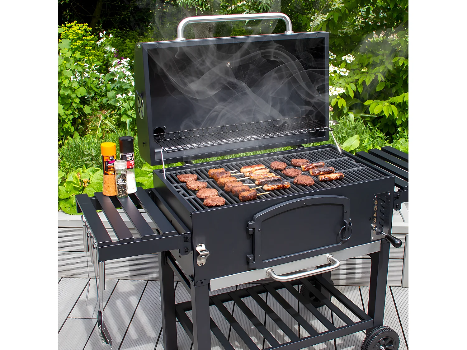 BBQ Grill Rookoven - XXL - Zwart