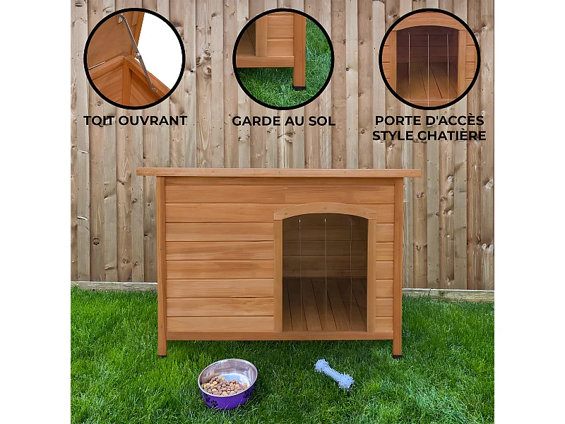 Houten Hondenhok - Middelgroot