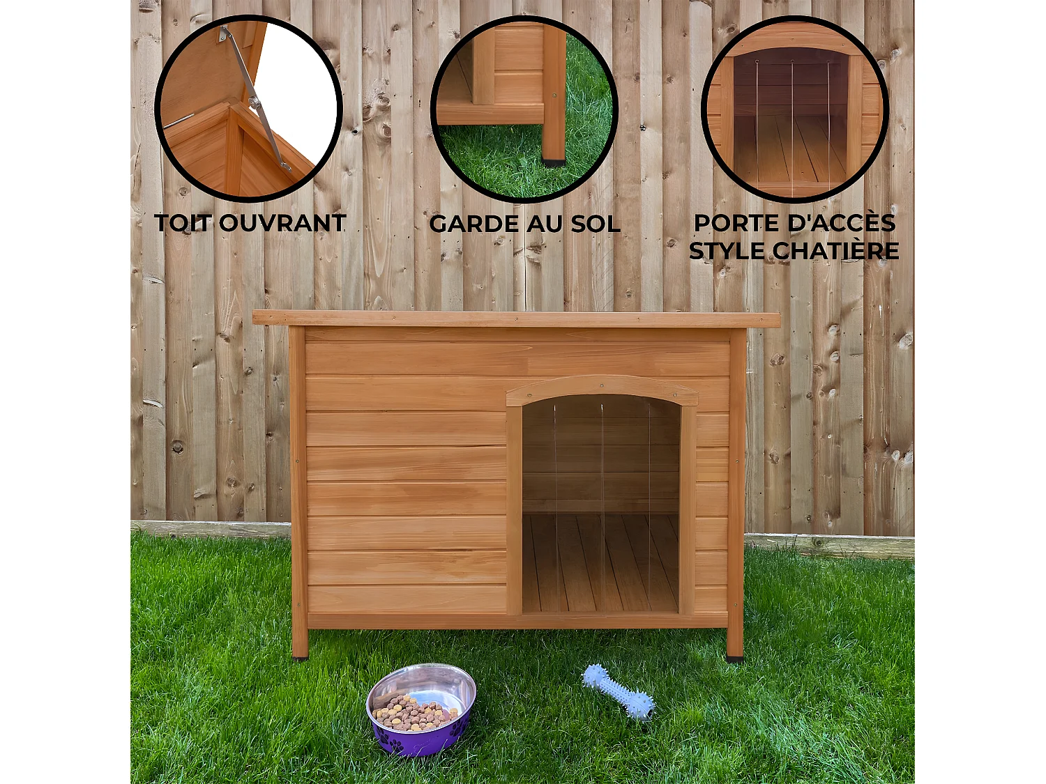 Houten Hondenhok - Middelgroot