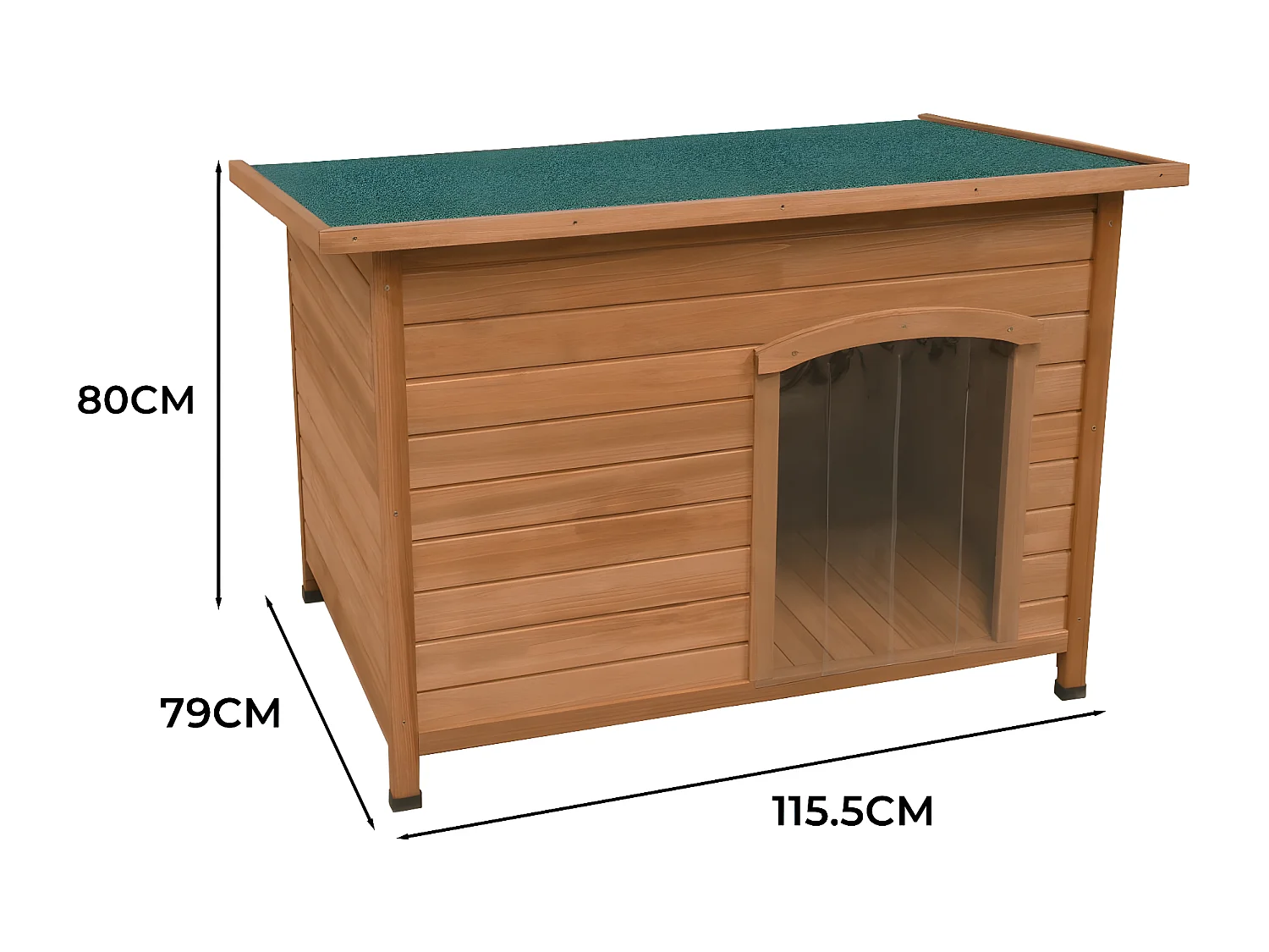 Houten Hondenhok - Groot