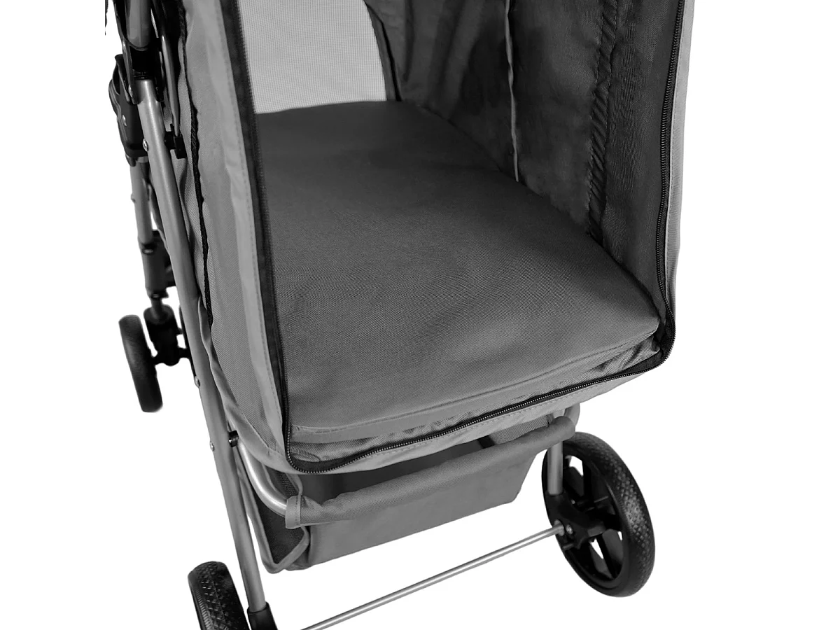 Poussette pour Animal de Compagnie – Grise