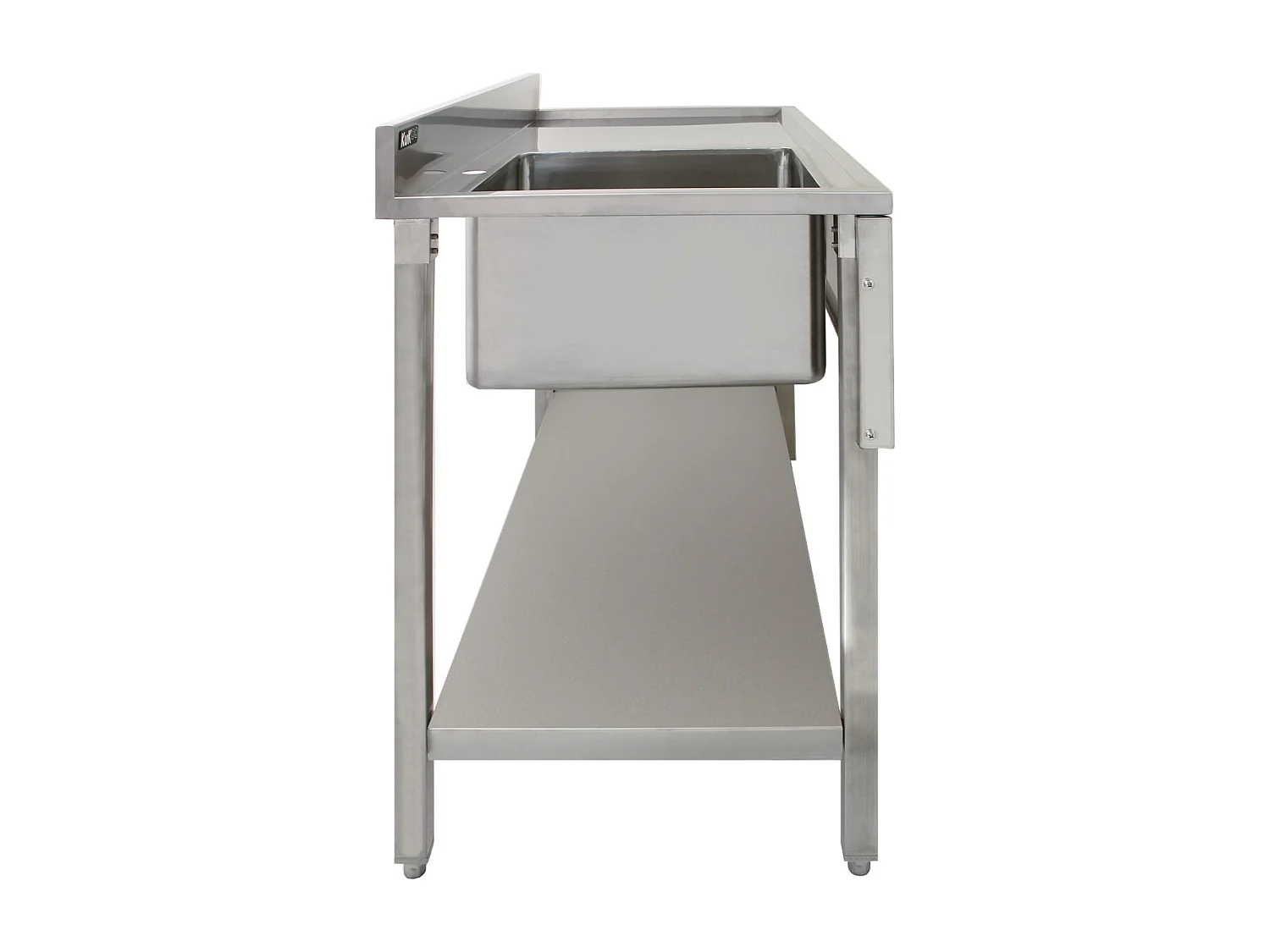 KuKoo Professionele Catering Spoeltafel - RVS - Rechter Afdruipvlak