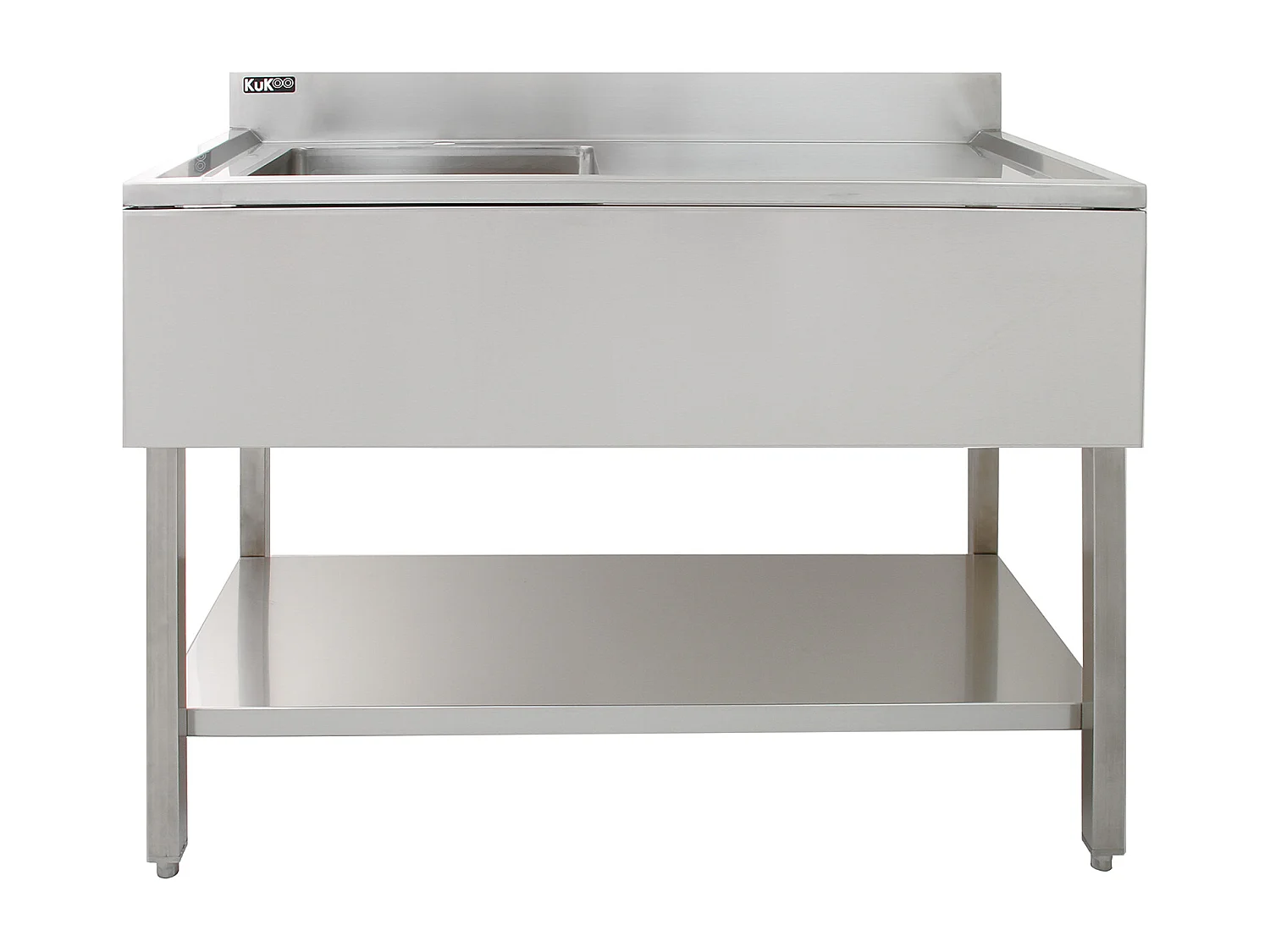 KuKoo professionele spoeltafel - RVS - Spoelbak Links