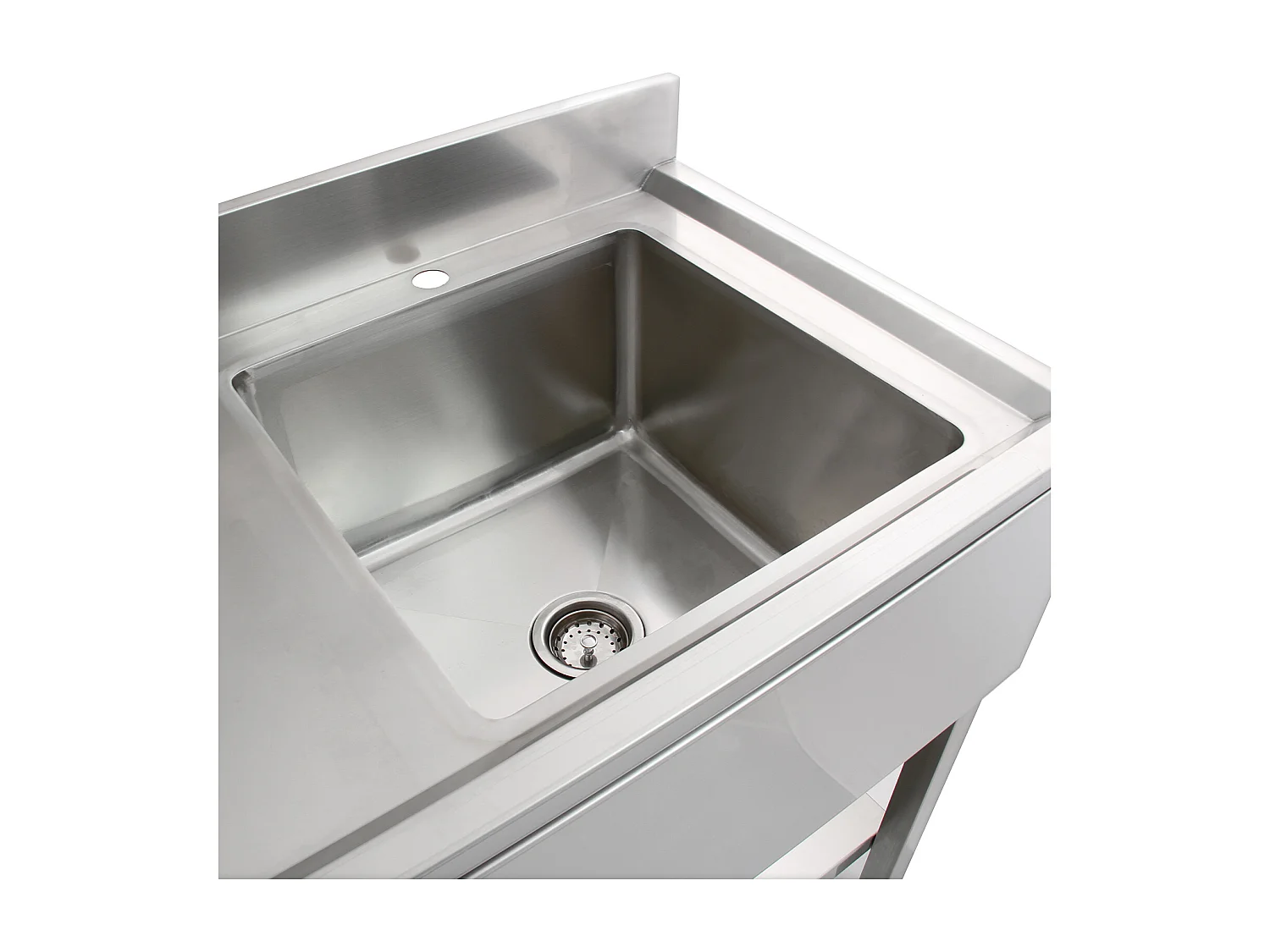 KuKoo professionele spoeltafel â€“ RVS â€“ Spoelbak Rechts