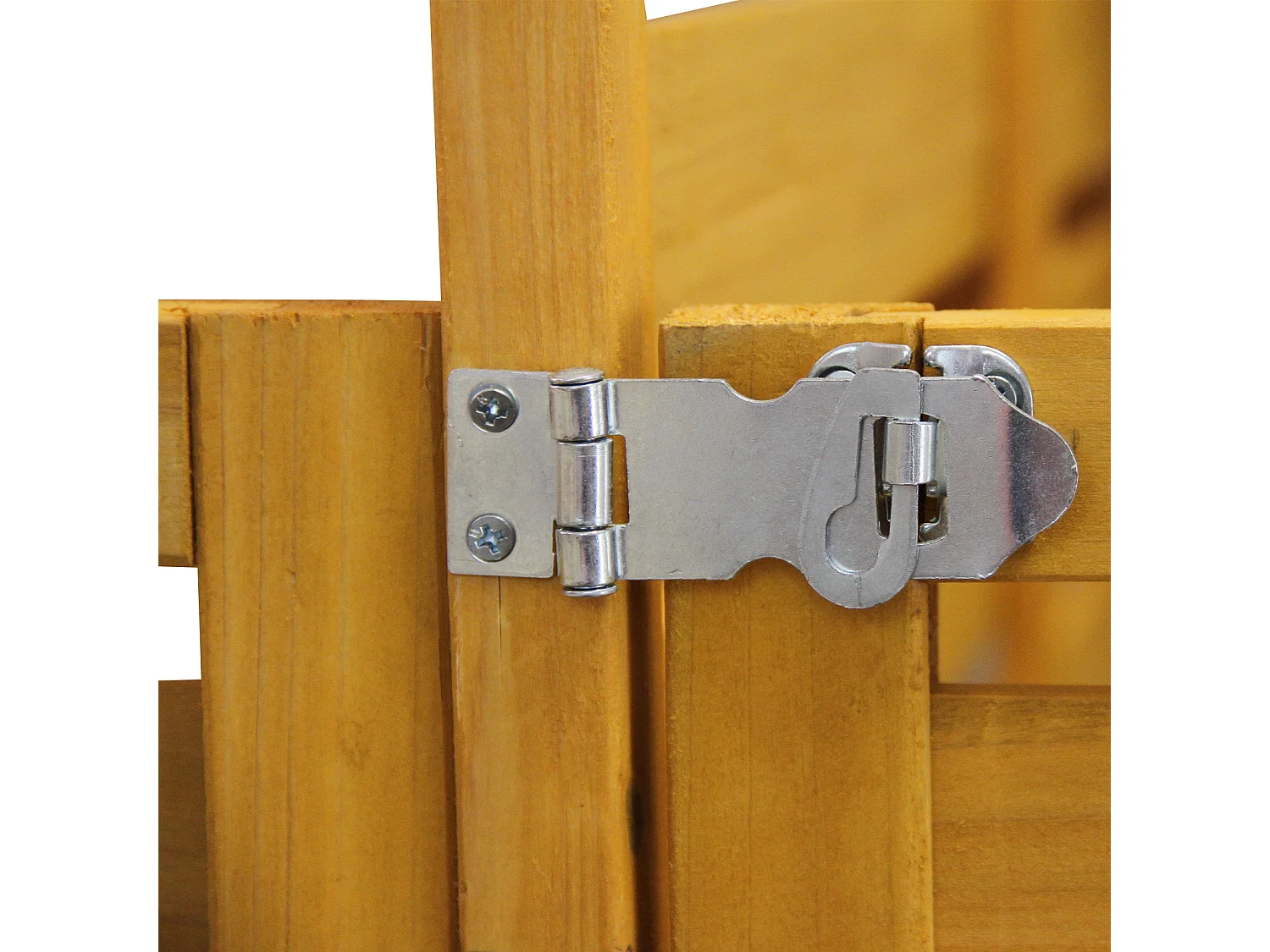 MonsterShop - Triplo Copribidone della Spazzatura in Legno Robusto per Contenere 3 Bidoni Standard da 240 Litri