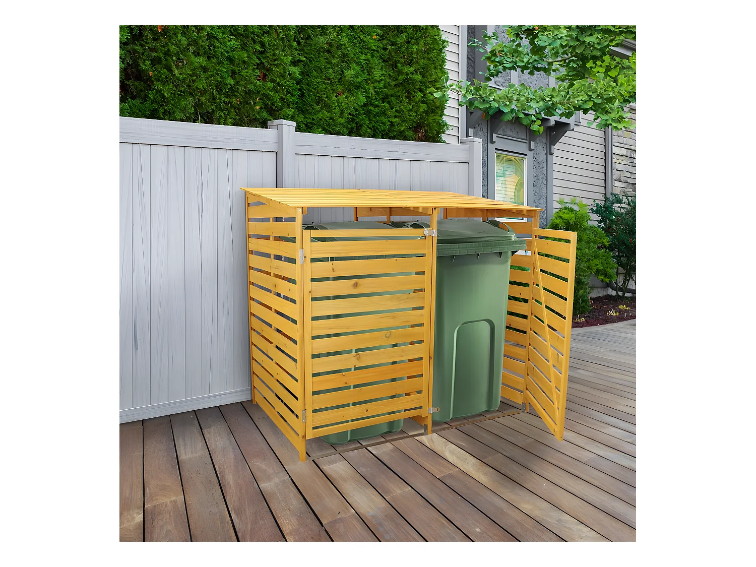 Containerberging - Dubbel - Hout