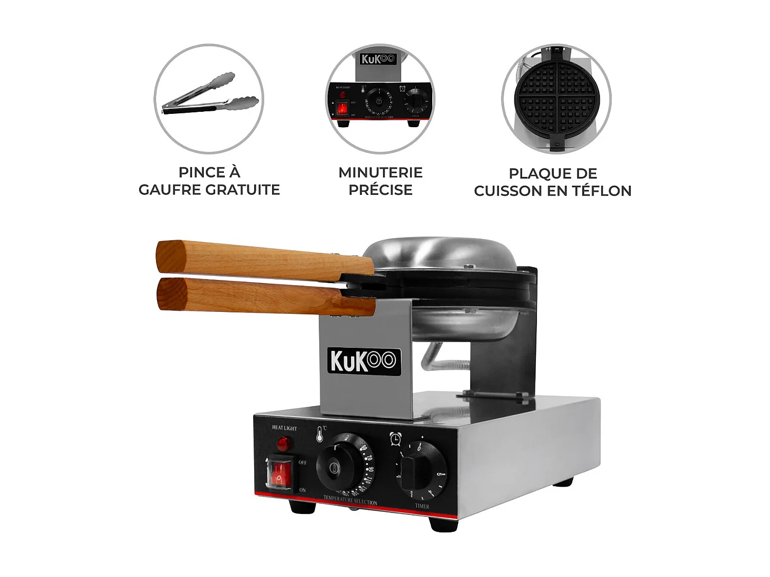 Gaufrier Rond Commercial