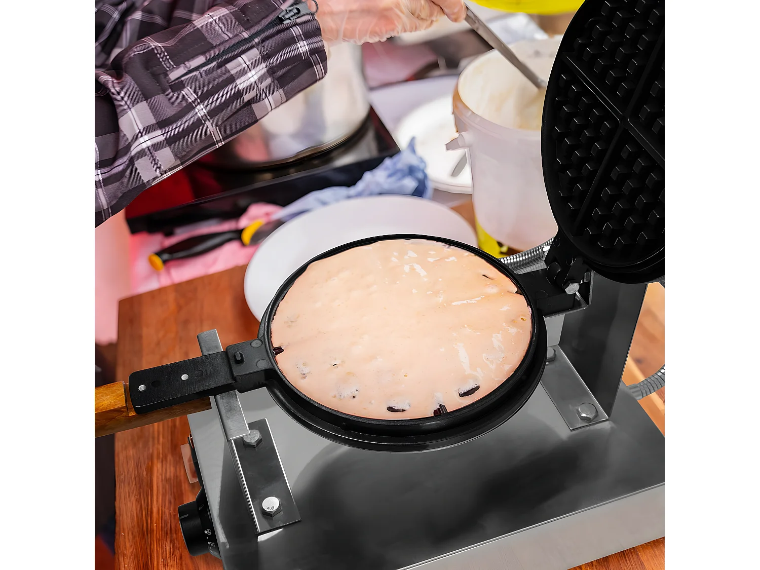 Gaufrier Rond Commercial