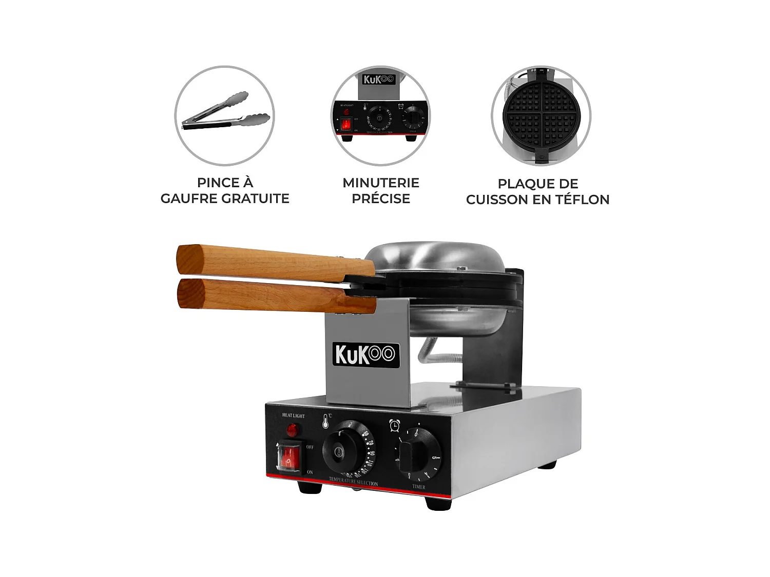 Gaufrier Rond Commercial