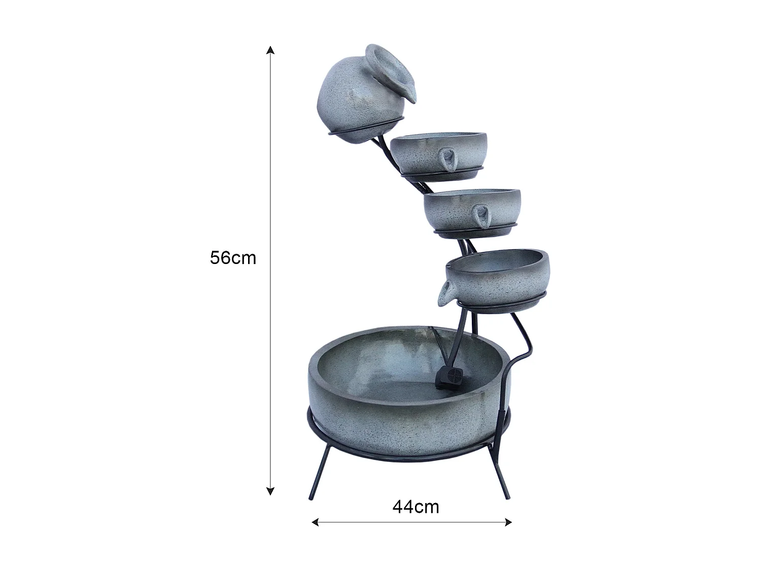 Tuinfontein - Zonne-energie - Grijs - 4 etages
