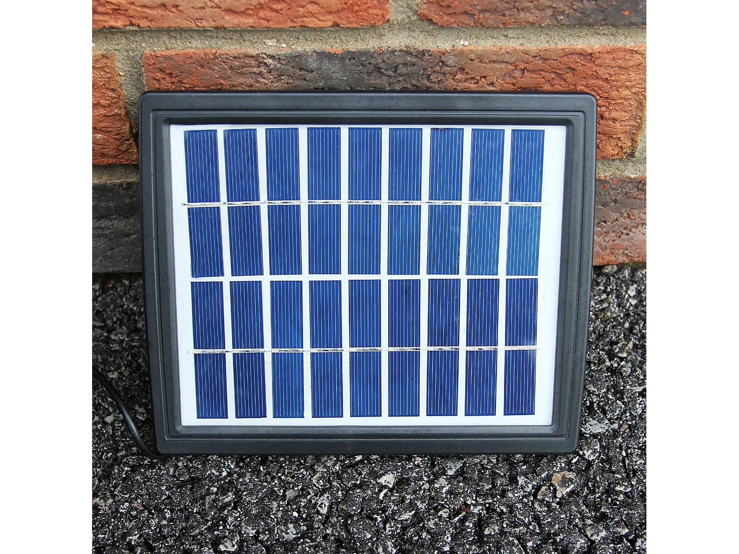 Solar Kaskadenbrunnen mit Akku - Terracotta