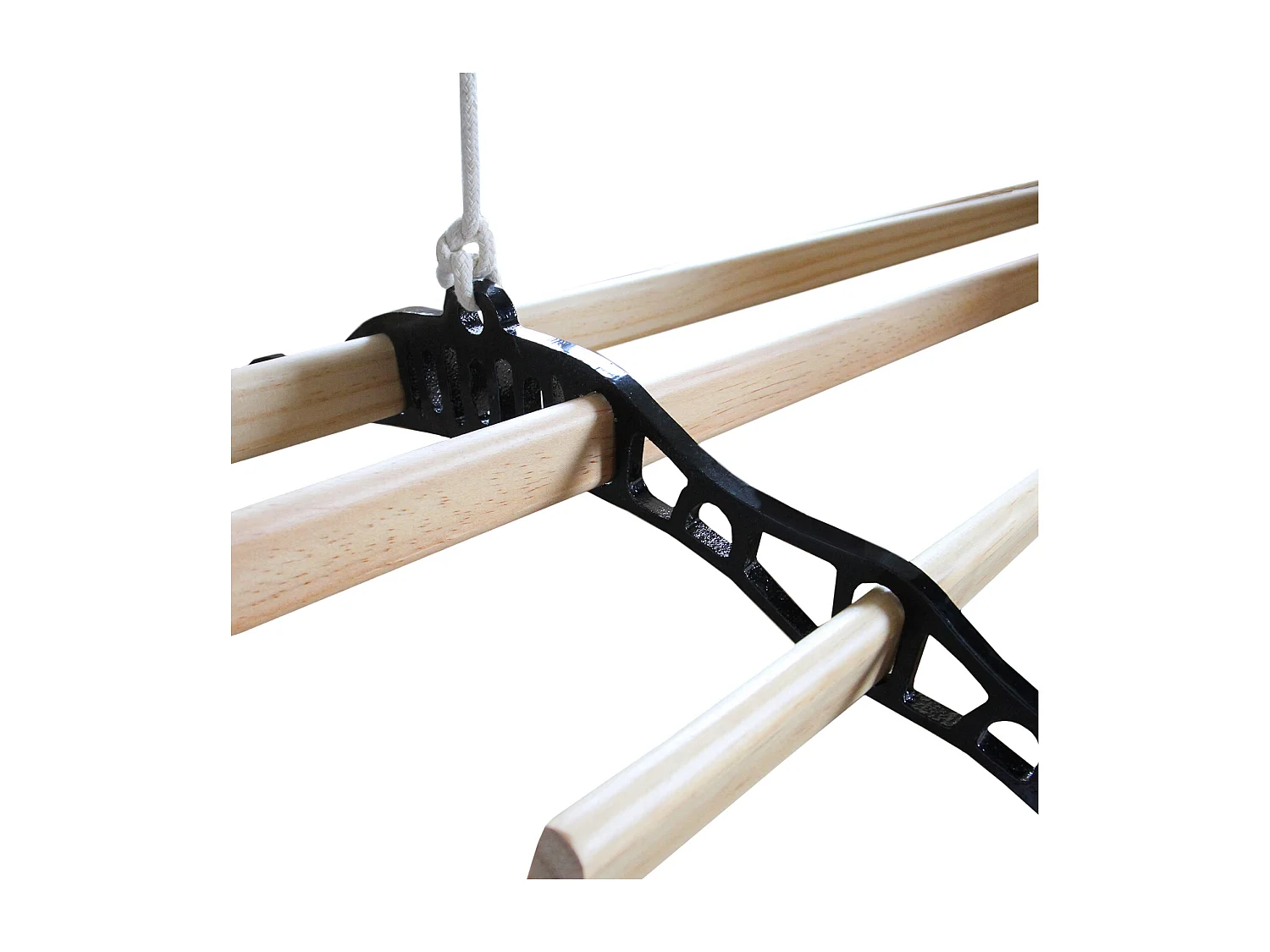 Etendoir à Linge Suspendu  - Noir- 2.4m