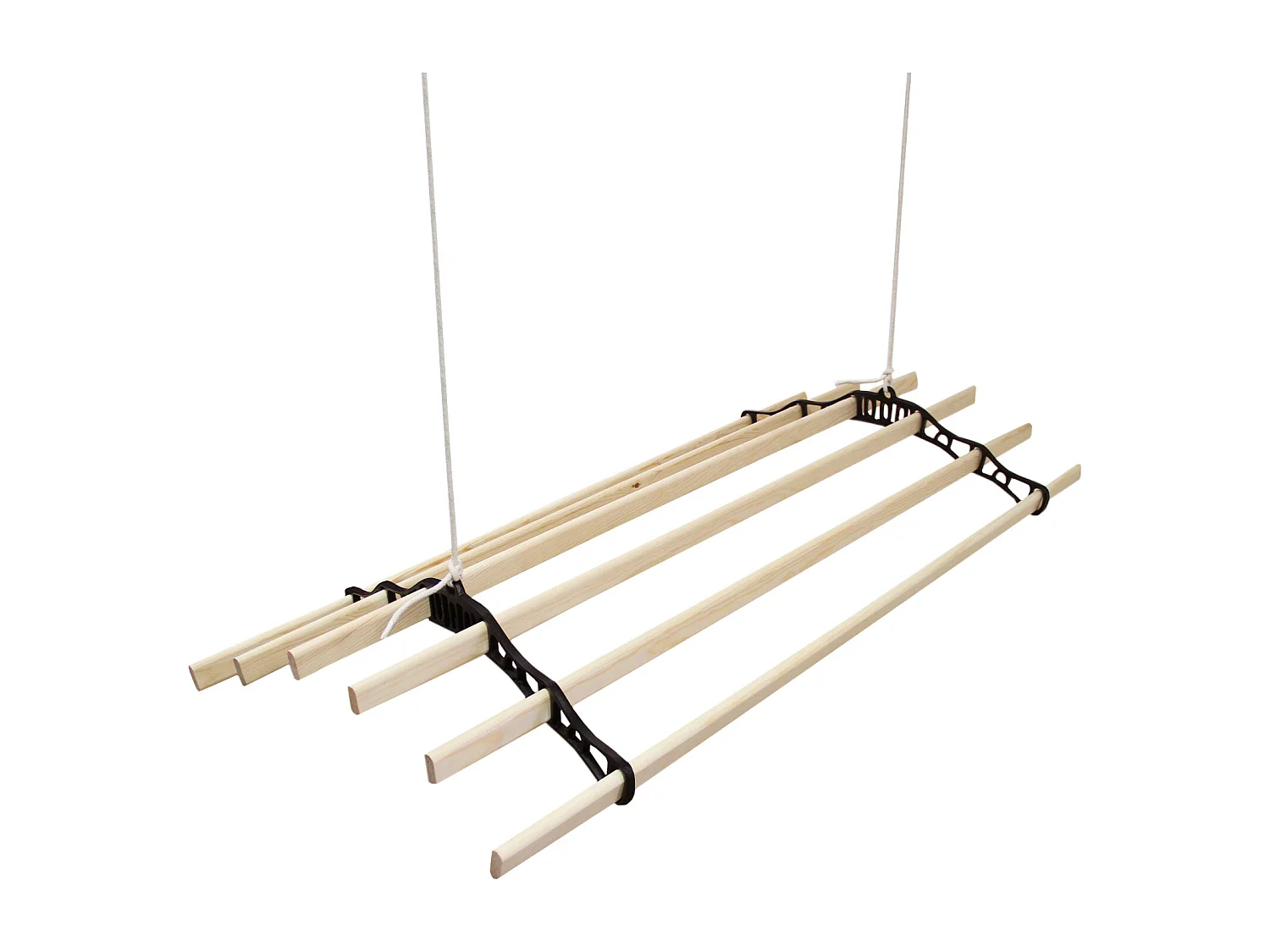 Etendoir à Linge Suspendu  - Noir- 2.4m