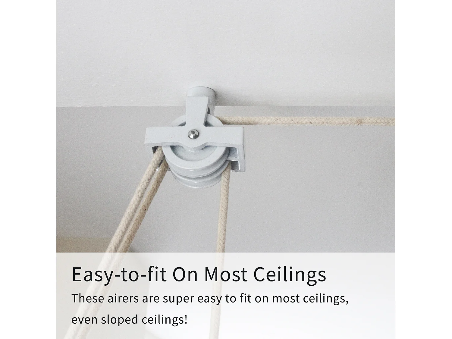 MonsterShop 1.5m Platzsparender 6 Kieferlatten Deckentrockner aus Holz Kleidertrockner Wäschetrockner Trockner Deckenwäschetrockner im Viktoranischer Stil -Weiß