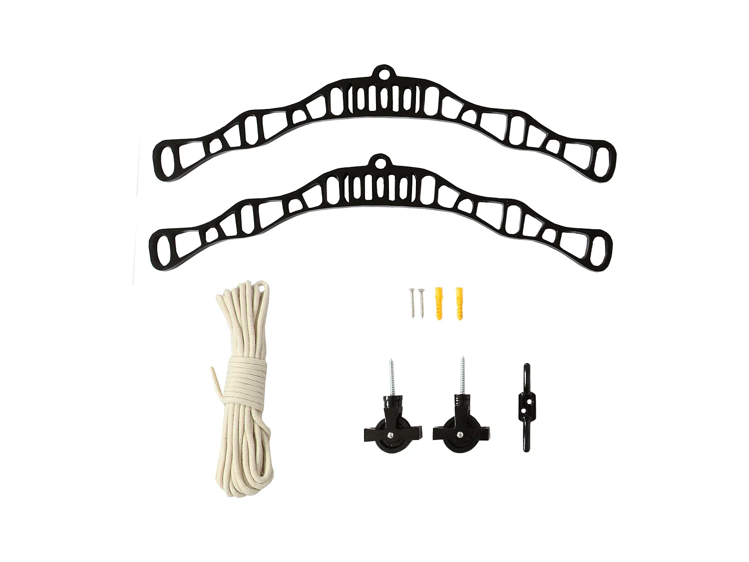 Droogrek ophangbaar plafond - zwart - 1.8 meter