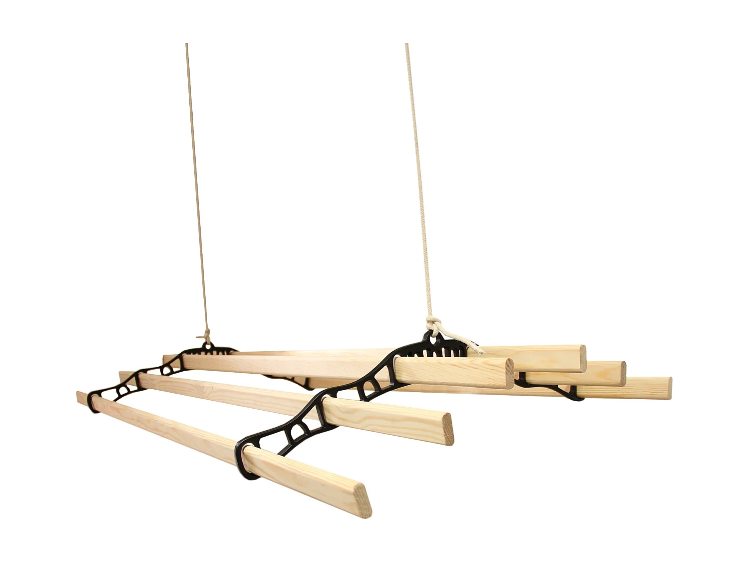 Droogrek Ophangbaar Plafond - Zwart - 1.4m