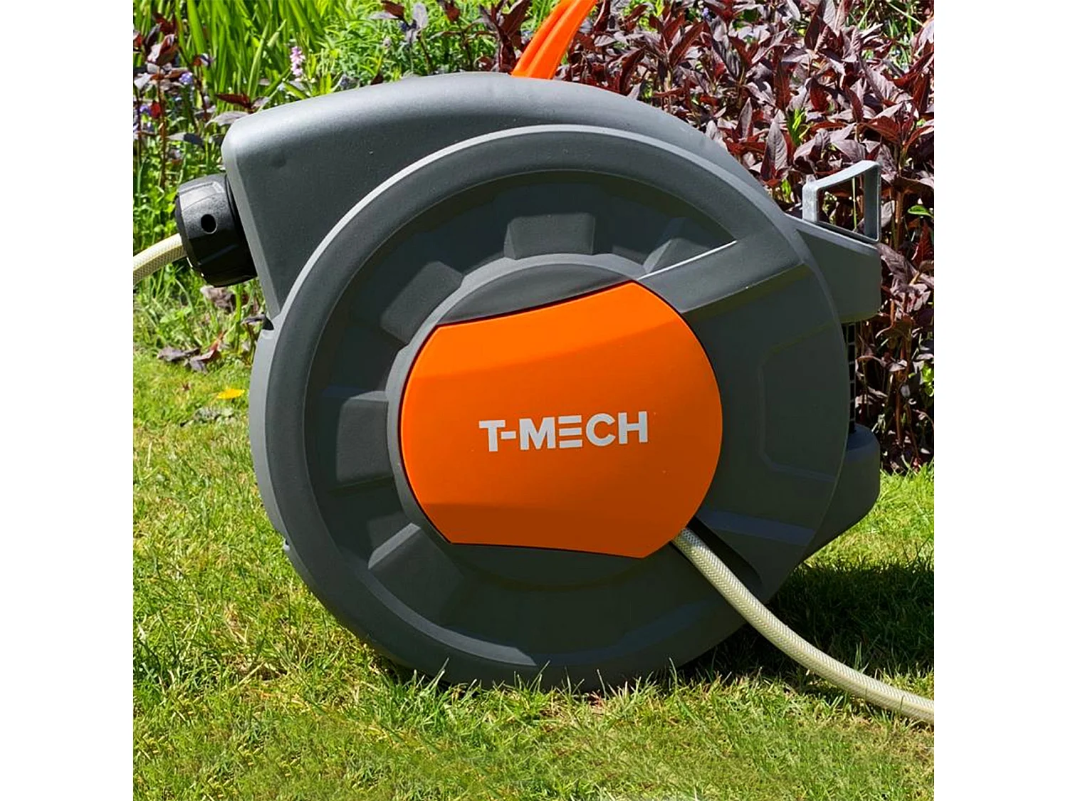 20m Gartenschlauch Trommel Wasserschlauchaufroller Schlauchaufroller Schlauchtrommel Automatik Wasserschlauch Garten