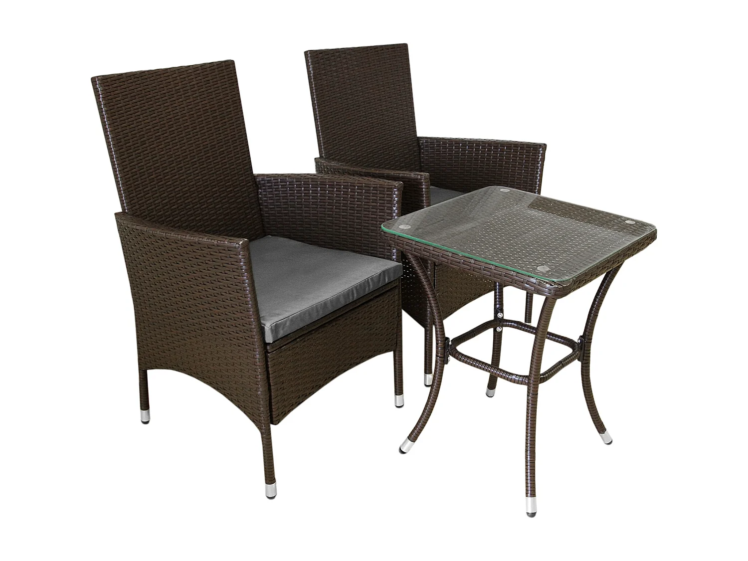 Jardí Set Bistro Rotin Marron