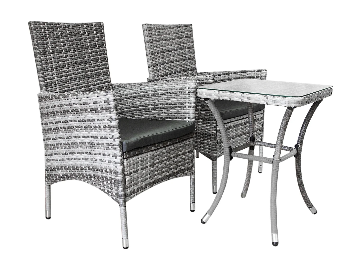 JardÃ­ Bistroset - Licht Grijs - 3-delig