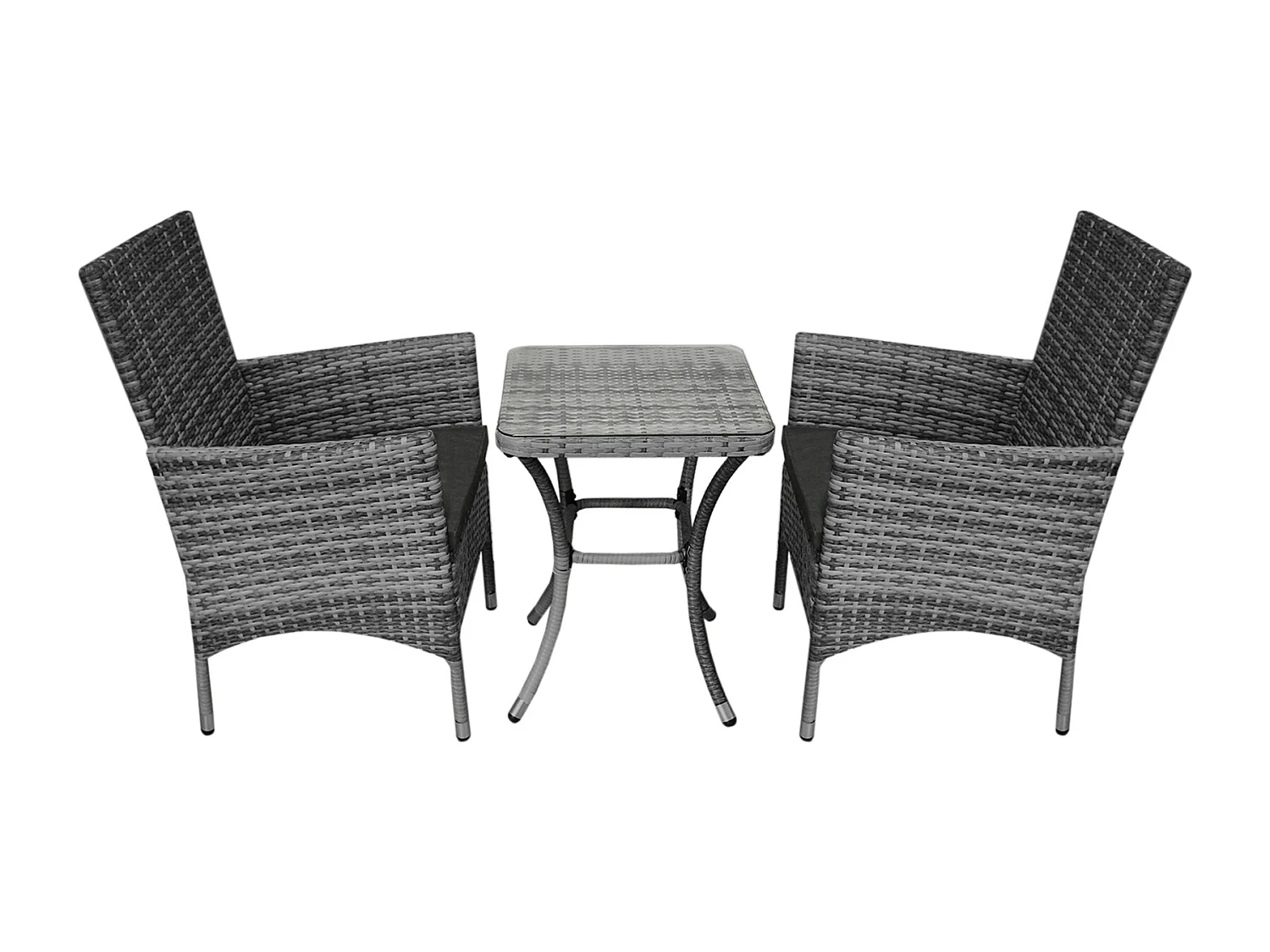 Jardí Set Bistro Rotin Gris