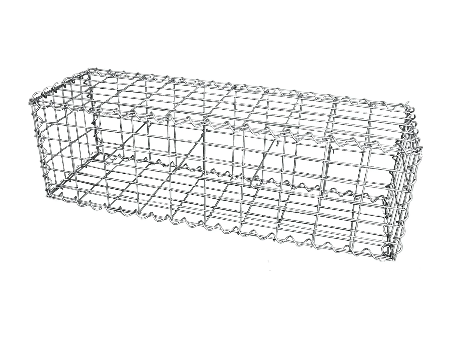 Lot de 3 Paniers de Gabions 100cm x 30cm x 30cm