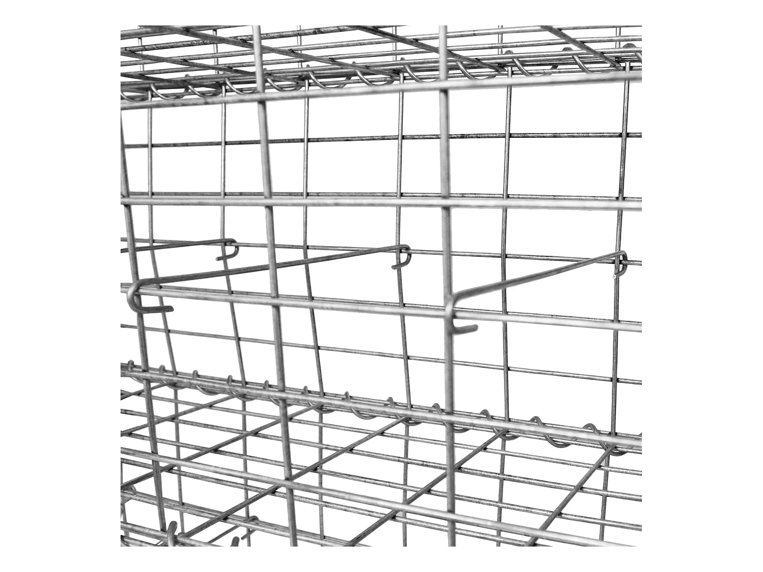 MonsterShop Lot de 3 Paniers de Gabions 100 x 50 x 30