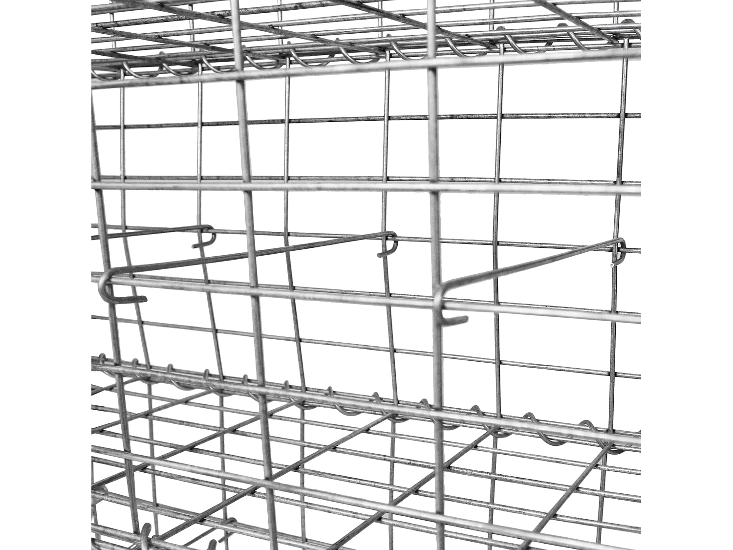 MonsterShop Lot de 3 Paniers de Gabions 100 x 50 x 30