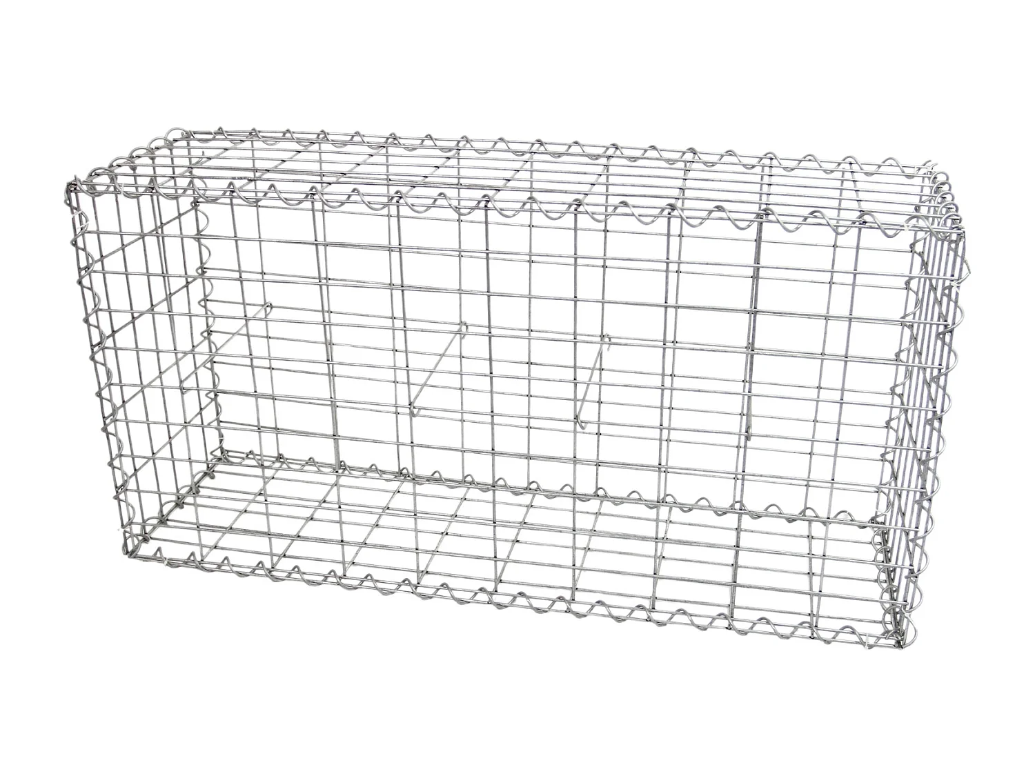 MonsterShop Lot de 3 Paniers de Gabions 100 x 50 x 30