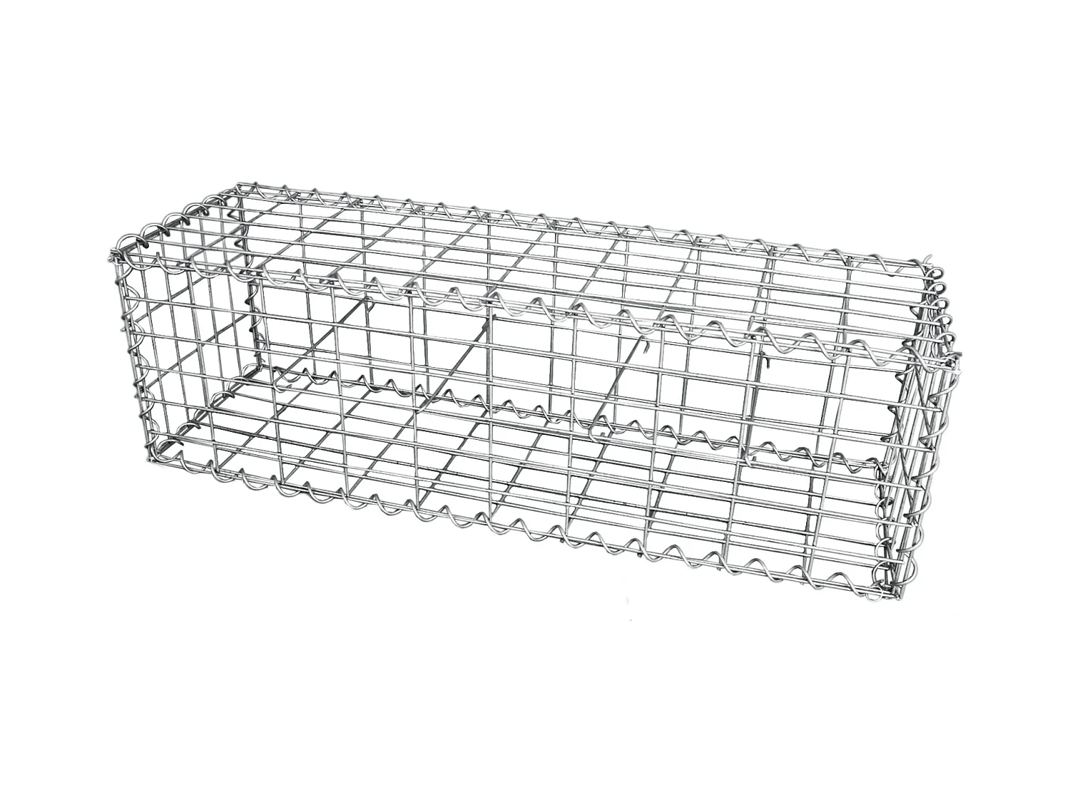 Lot de 6 Paniers de Gabions 100cm x 30cm x 30cm