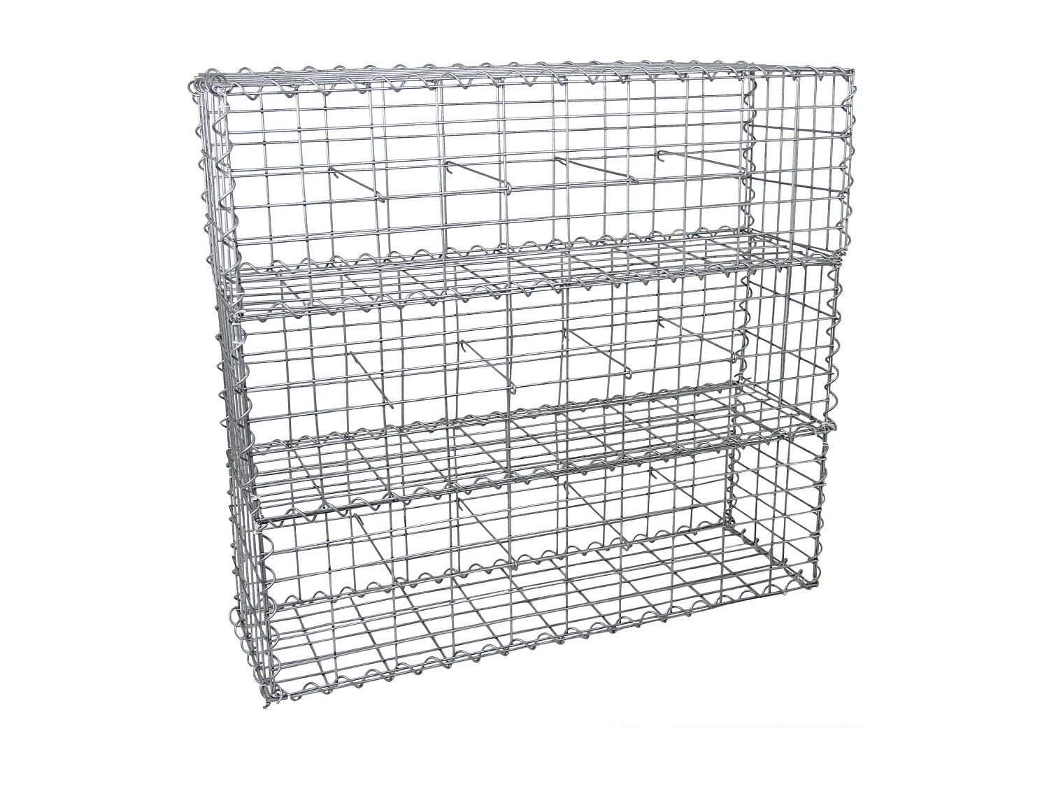 Lot de 6 Paniers de Gabions 100cm x 30cm x 30cm