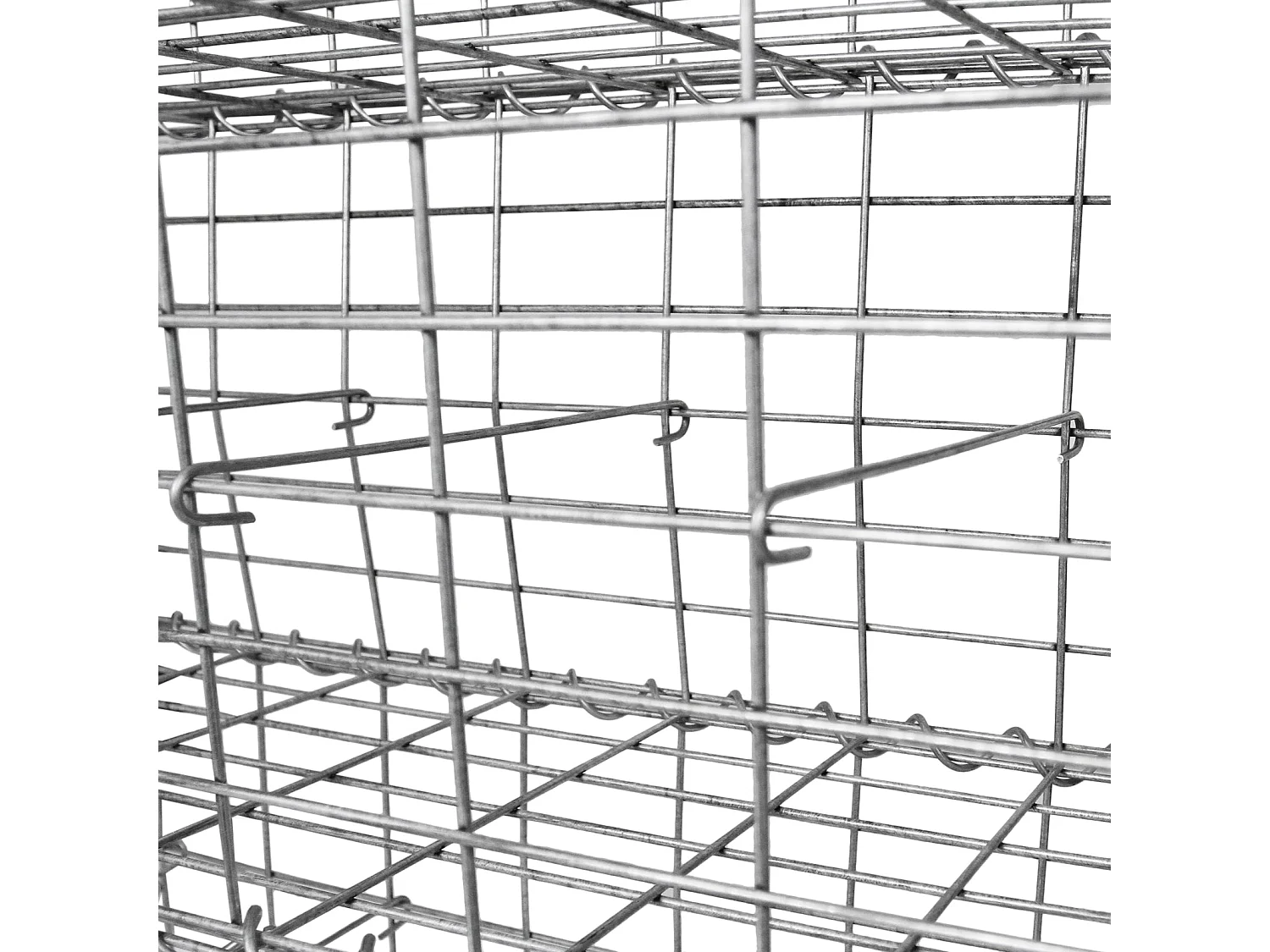 MonsterShop Lot de 2 Paniers de Gabions 100 x 95 x 30cm