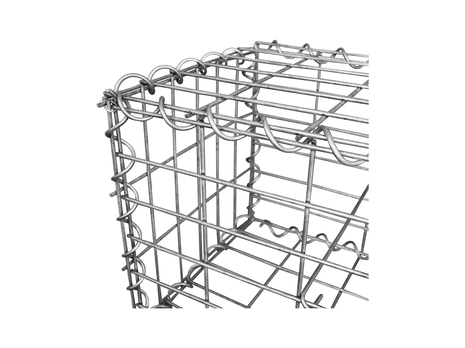 MonsterShop Lot de 4 Paniers de Gabions 100cm x 80cm x 30cm