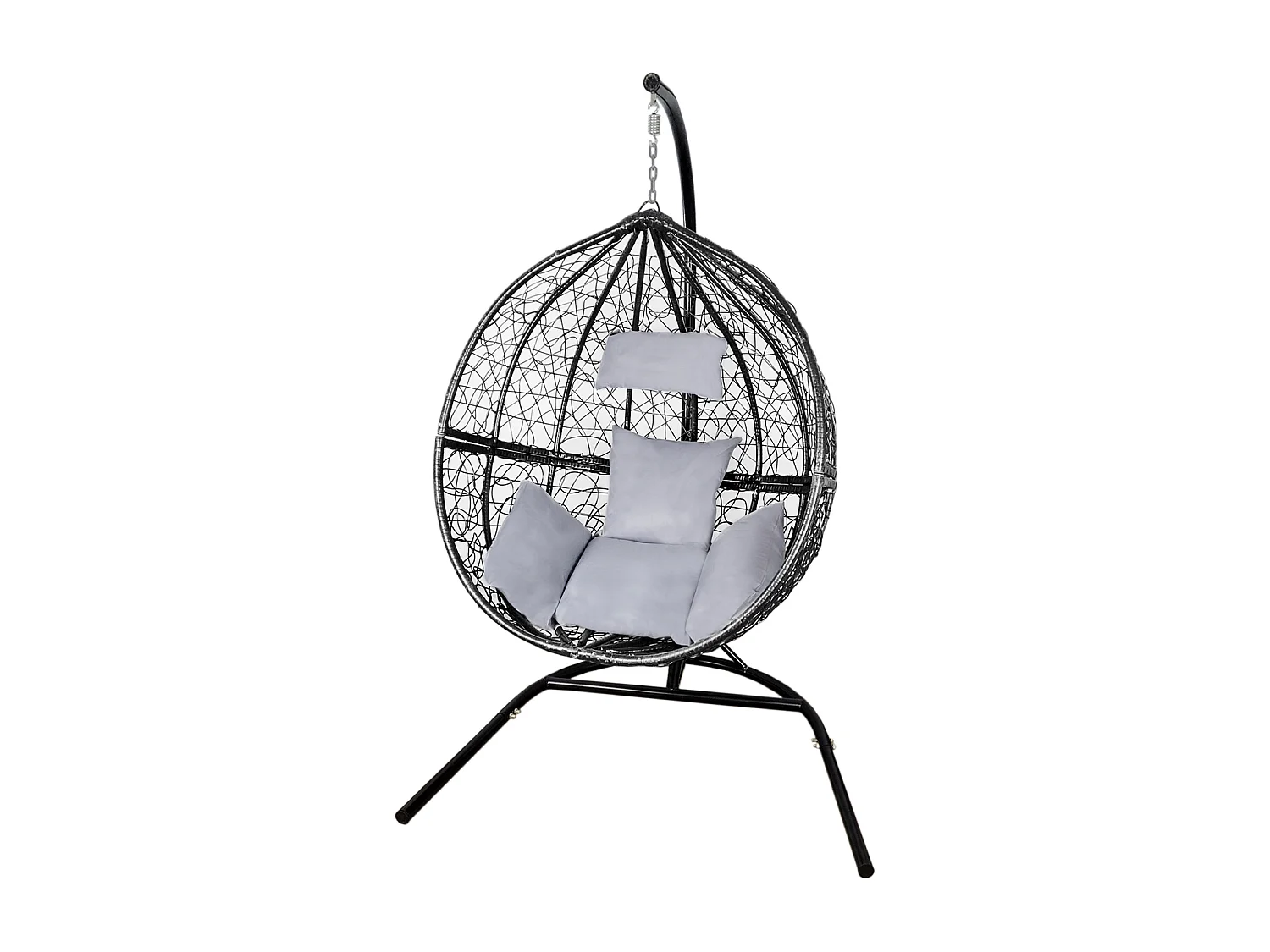 Hangstoel Egg chair - Zwart - Max: 150 kg