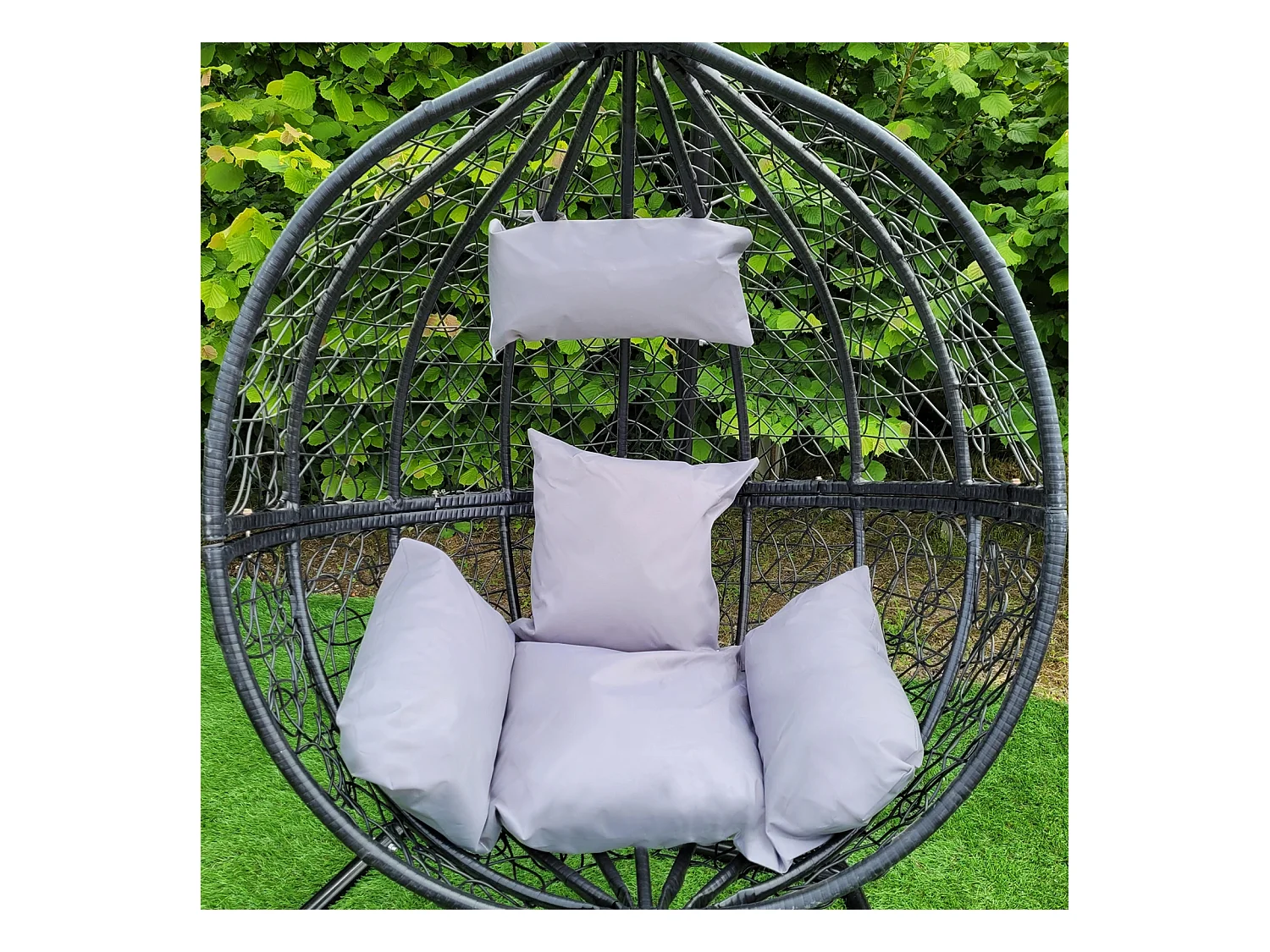 Hangstoel Egg chair - Zwart - Max: 150 kg