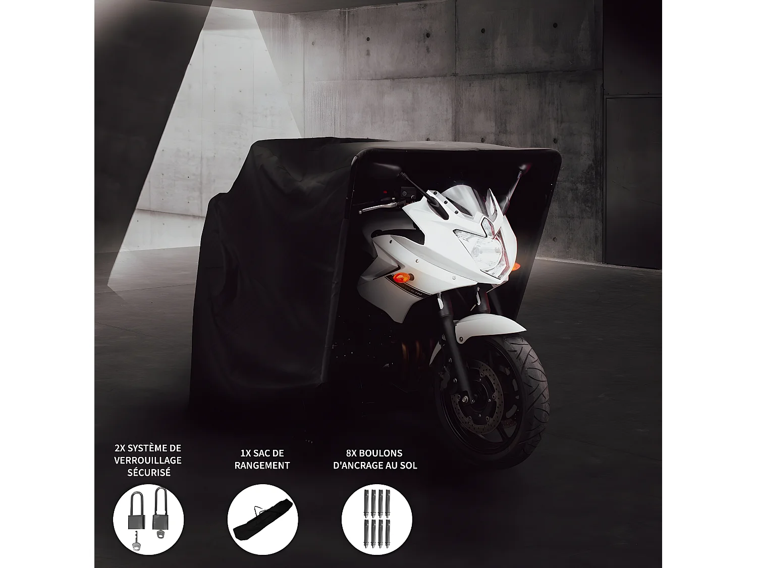 Tente de Rangement pour Moto