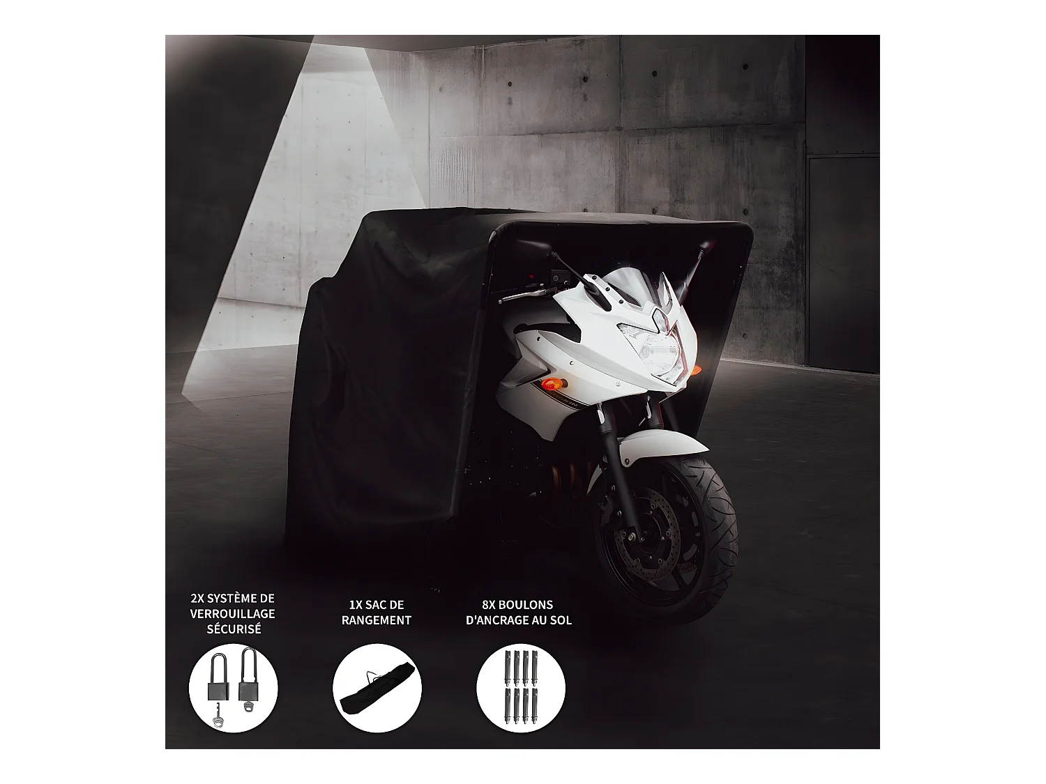 Tente de Rangement pour Moto