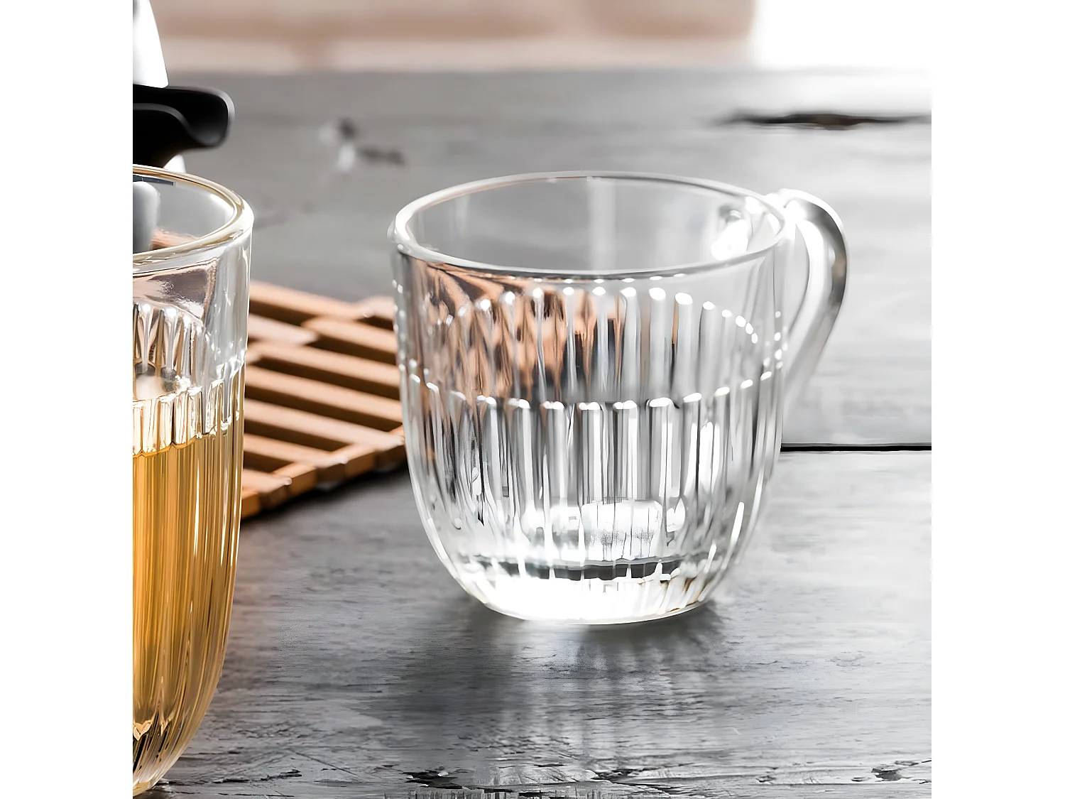 Juego de 6 tazas de vidrio expreso