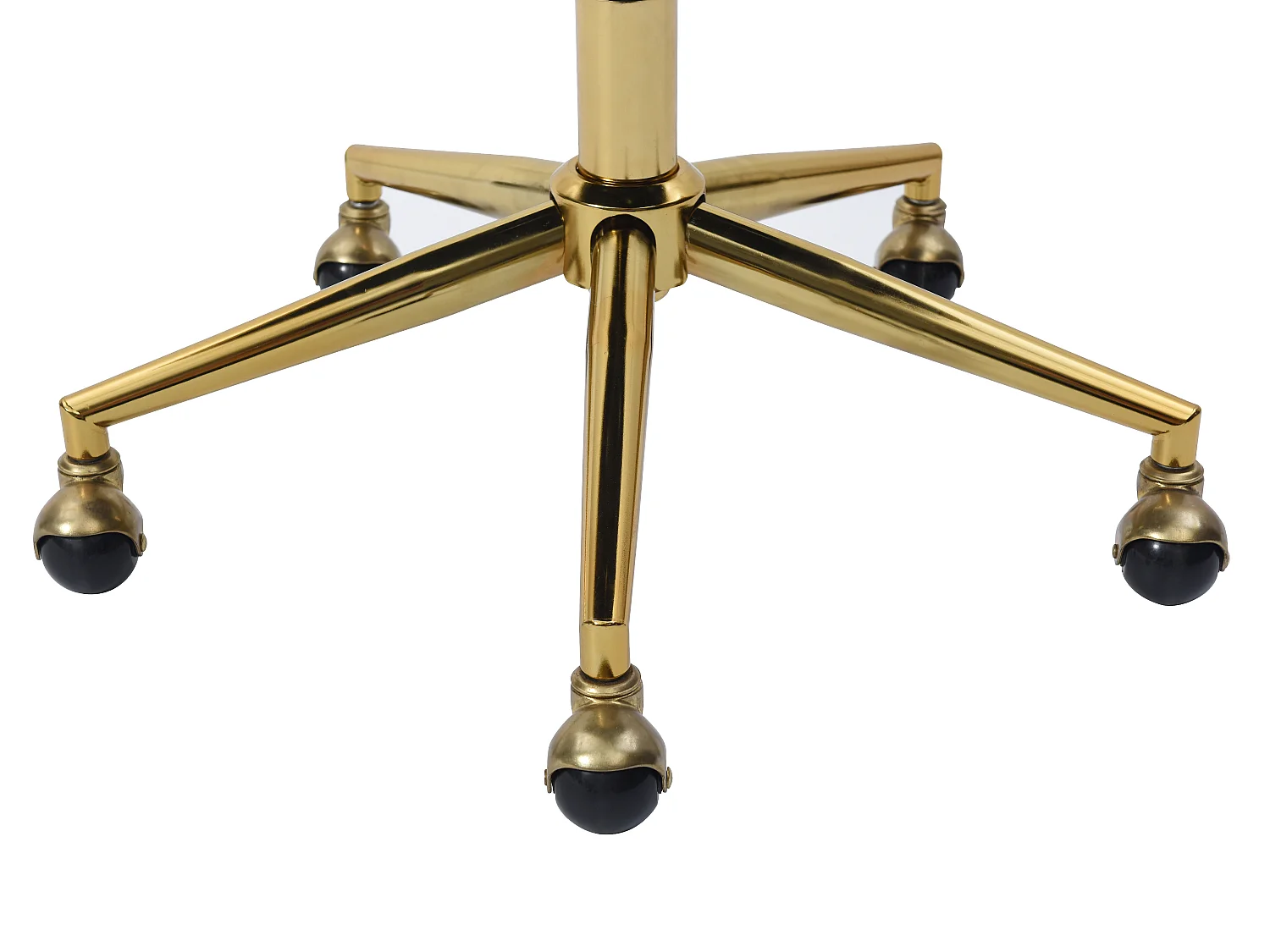 Silla de oficina de terciopelo - Negro y dorado - Altura ajustable - TIRIESI de Pascal Morabito