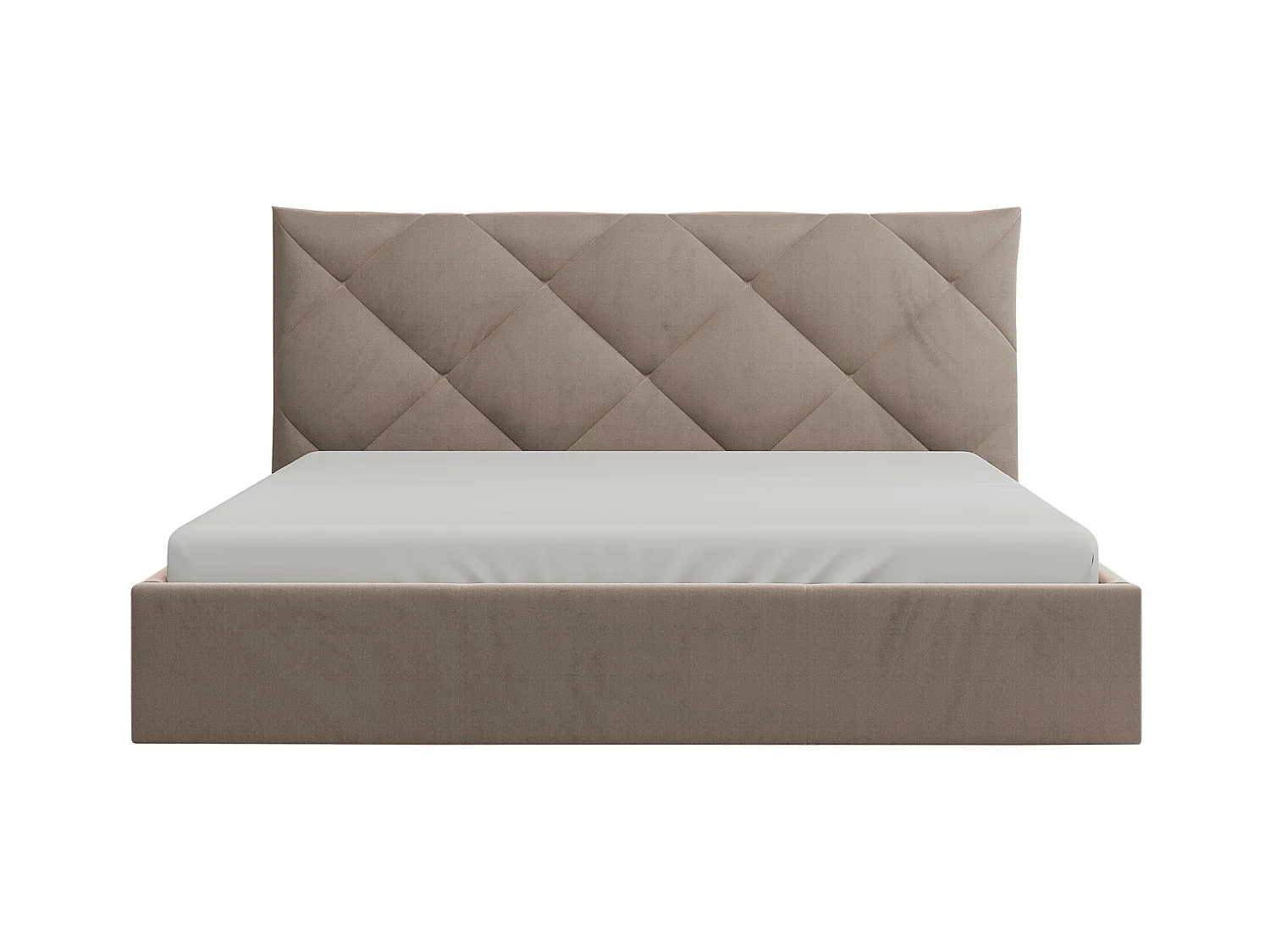 Seng med opbevaring 180 x 200 cm - Velour - Beige - STARI af Pascal Morabito