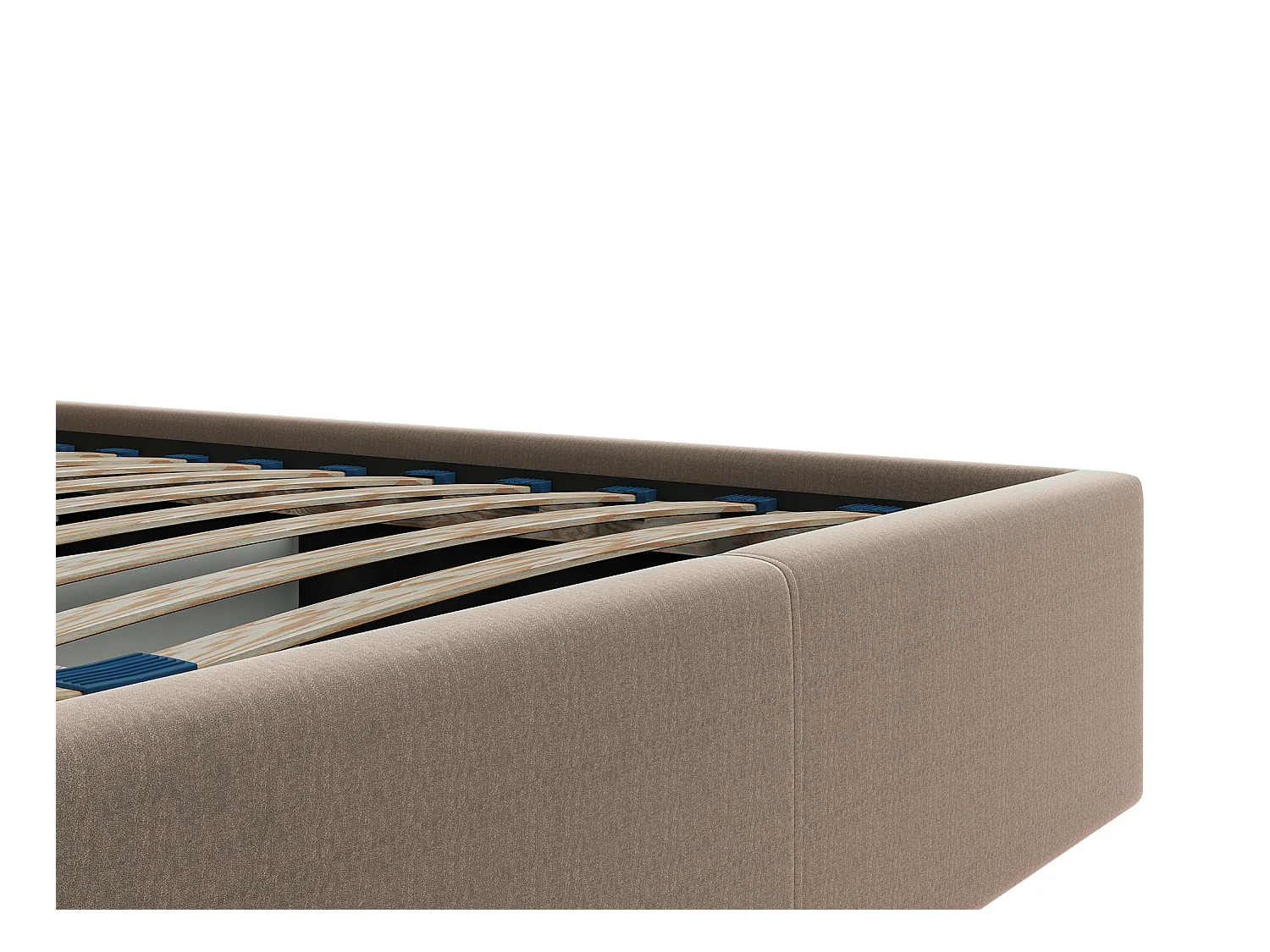 Seng med opbevaring 180 x 200 cm - Velour - Beige - STARI af Pascal Morabito