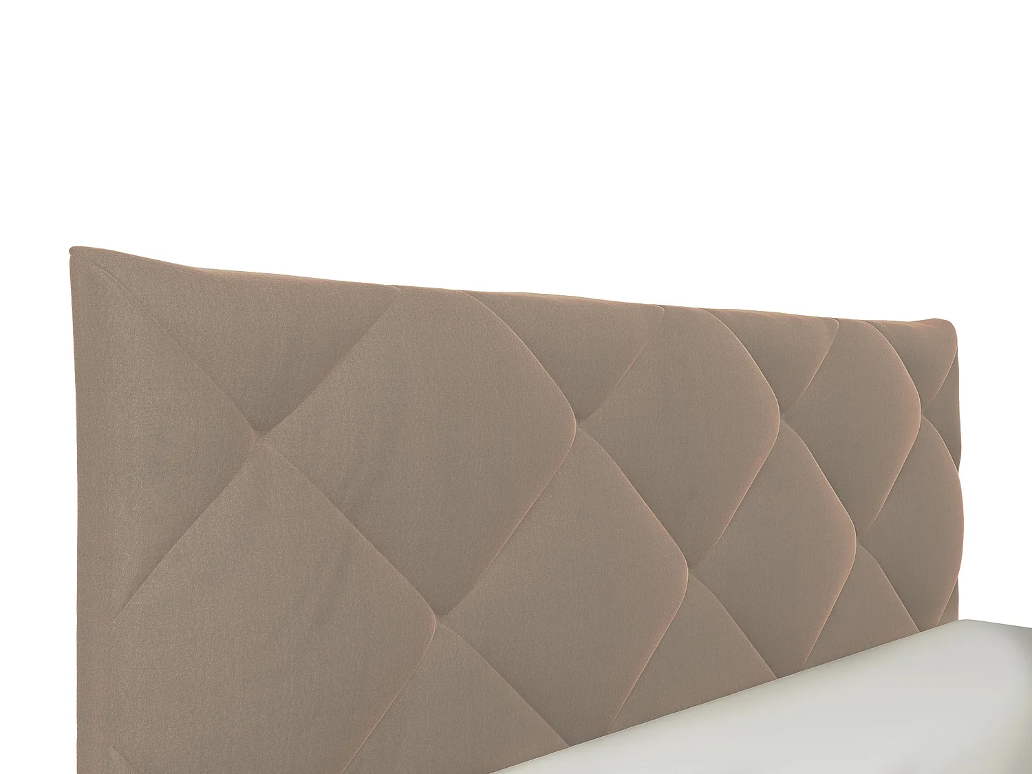 Lit coffre 180 x 200 cm - Velours - Beige - STARI de Pascal Morabito