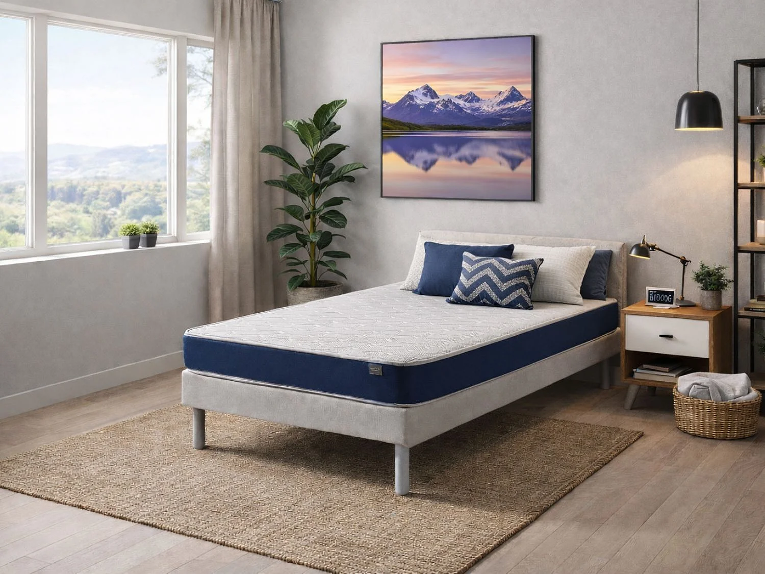 Matelas en mousse DORMISSIMO ORION CONFORT 160x200 Hauteur 14 cm