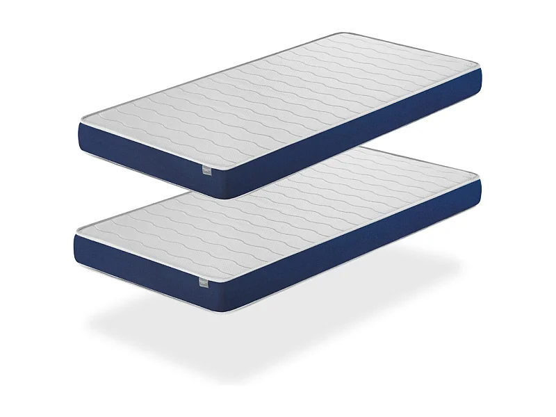 Matratze PACK 2 ORION CONFORT 90x190 -H2- Hohe 14 cm Super weiche Polsterung - jugendlich - ideal für Nest-Betten