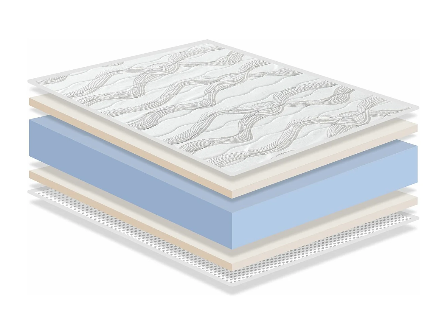 Pack Matelas 90X190 LIT ENFANTS h14 CM ORION CONFORT + 1 oreiller junior 90x35 cm + 1 Protège matelas 90x190 cm