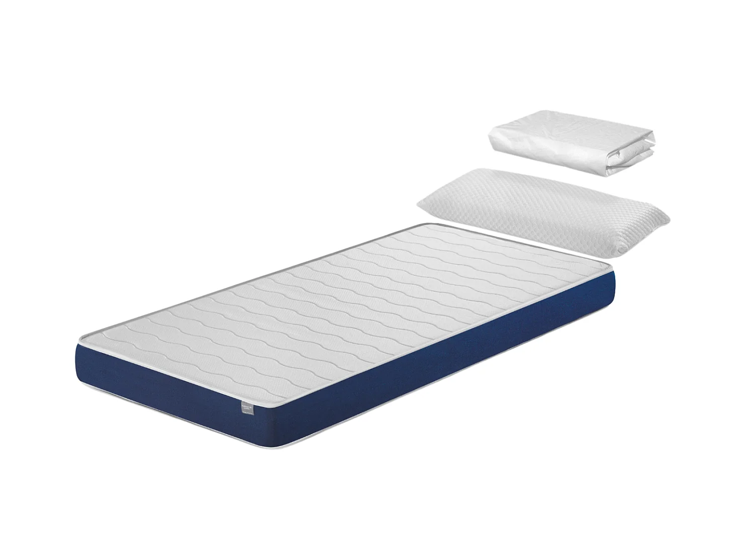 Pack Matelas 80X160 LIT ENFANTS h14 CM ORION CONFORT + 1 oreiller junior 80x35 cm + 1 Protège matelas 80x160 cm