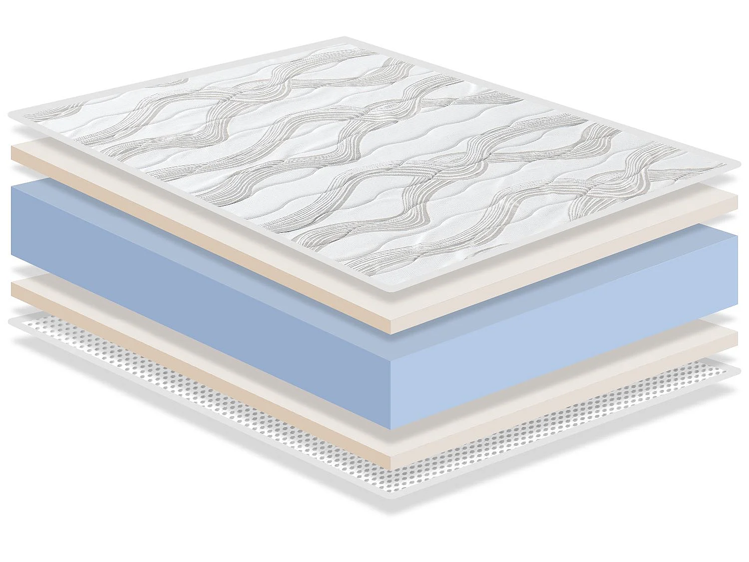 Kit Materasso 80X190X14 CM Montessori ORION CONFORT + 1 cuscino viscoelastico 70x35 cm + 1 Coprimaterasso