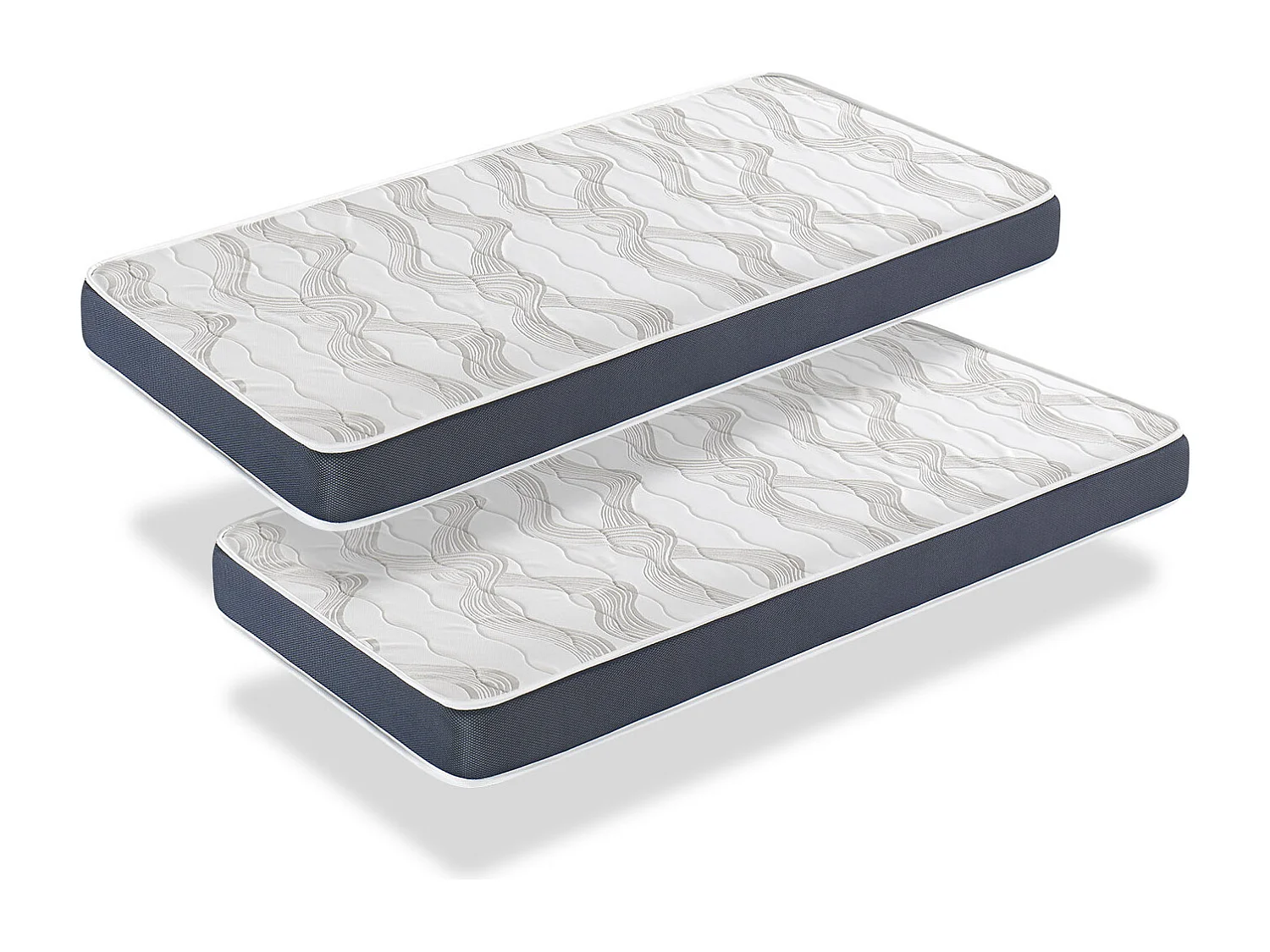 LOT 2X matelas mousse ORION CONFORT 90x160 Épaisseur 14 CM – Rembourrage super soft - Juvénil - idéal pour les lits gigognes