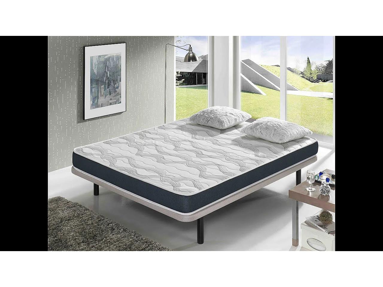Lot de 2 Matelas ORION CONFORT en Mousse 90x160 cm | Junior | Hauteur 14 cm | Accueil Souple | Lits Gigognes